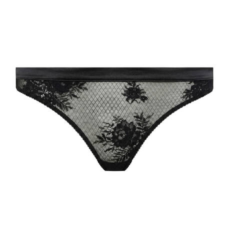 SIMONE PÉRÈLE String aus Spitze Louise Schwarz