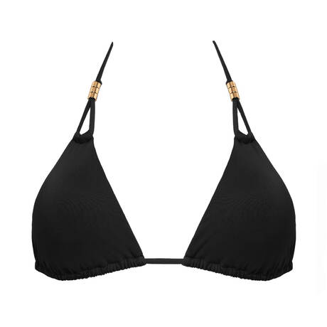 SIMONE PÉRÈLE Triangle bikini top Perle Black