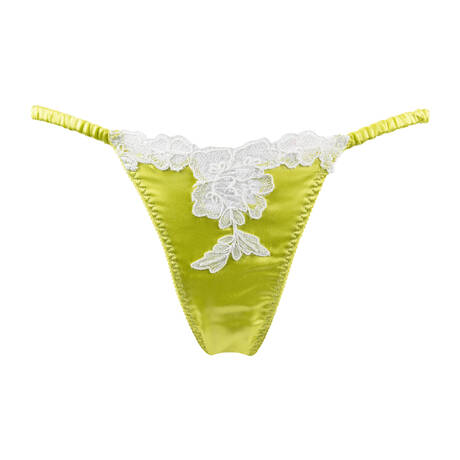 MARJOLAINE Silk Brazilian brief Chroméa Carmela Tilleul/Naturel