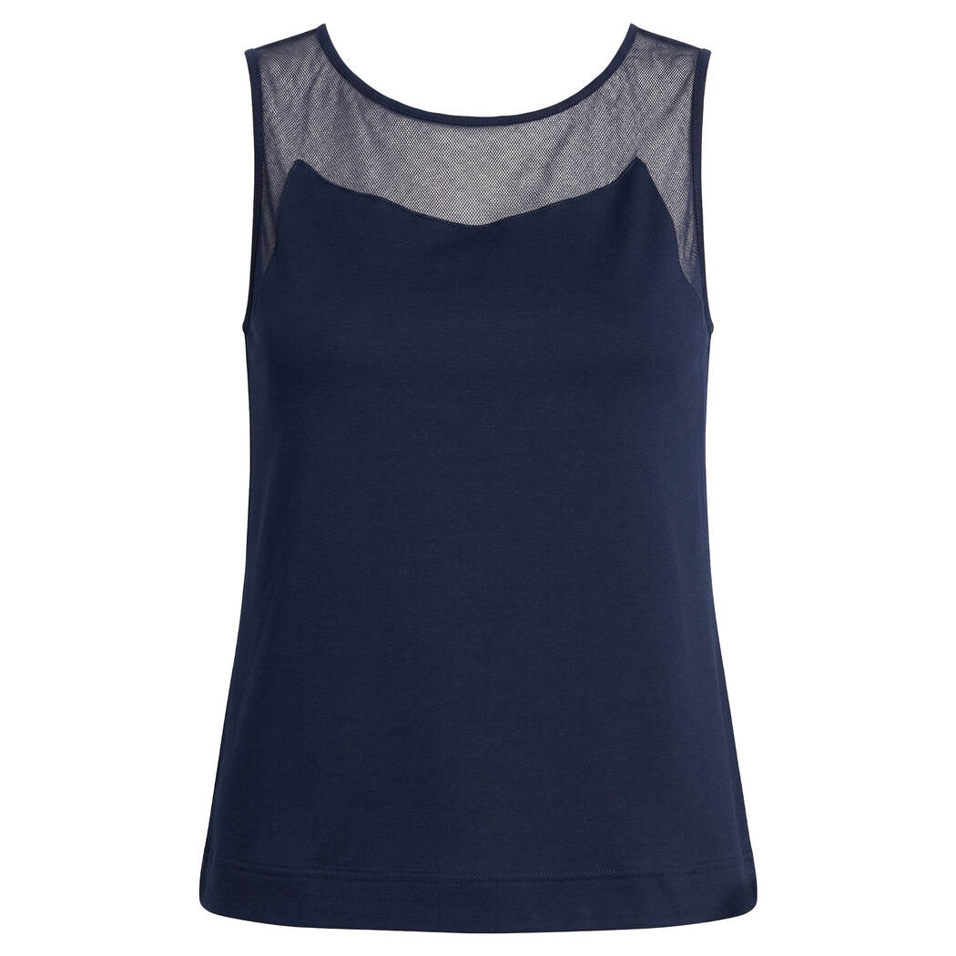 OSCALITO Top sans manches en coton Livenza Blu