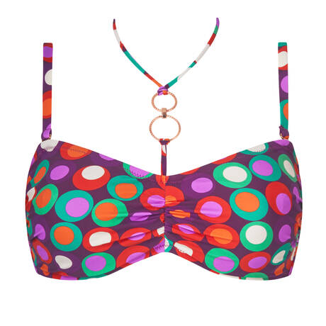 ANTIGEL Bandeau-Bikini-Top große Größen La Pois Disco Pois Hippie