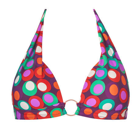 ANTIGEL Padded triangle bikini top La Pois Disco Pois Hippie