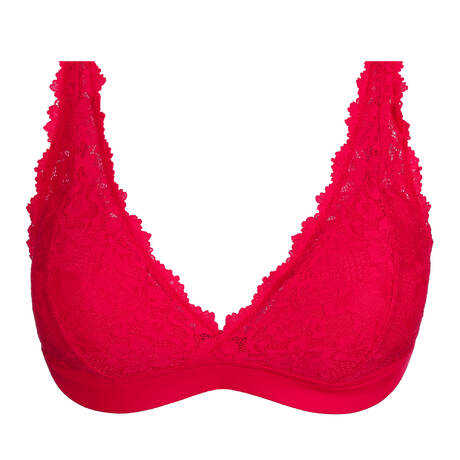 MARIE JO Lace Triangle bra Soft Studio True Red
