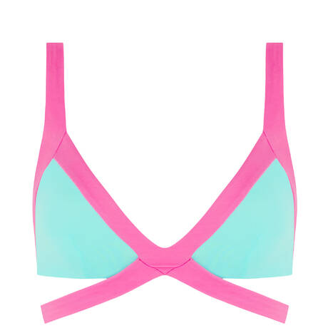 AGENT PROVOCATEUR Triangle bikini top Mazzy Pink/Mint