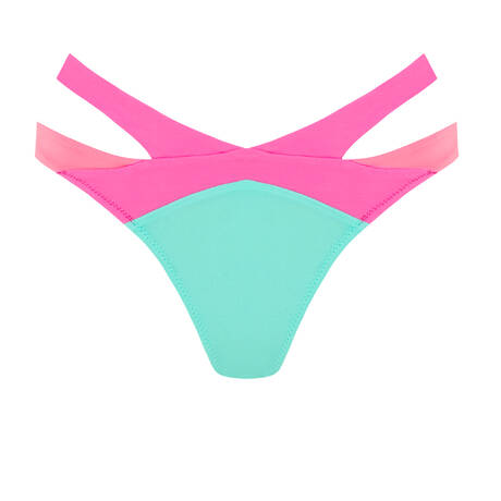 AGENT PROVOCATEUR Brazilian bikini Bottom Mazzy Pink/Mint