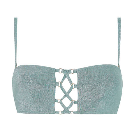 AUBADE Bandeau bikini top Summer Glow Aqua