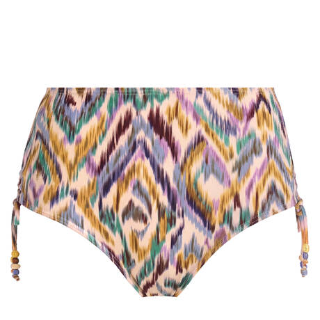 AUBADE Adjustable drawstring high-waisted bikini bottom Aurora Sands Boho