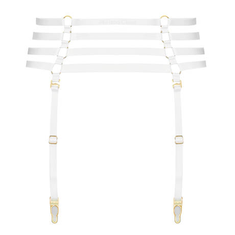 MAISON CLOSE Garter belt Signature Les Fétiches Blanc&Or