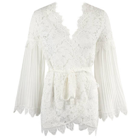 MARJOLAINE Lace Negligee Chroméa Céleste Nude