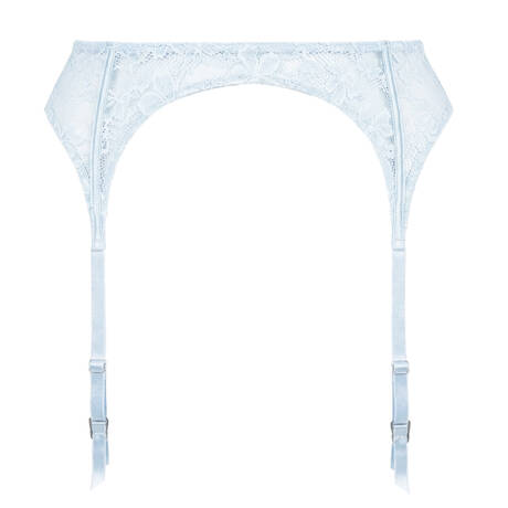 FLEUR DU MAL Lace Garter belt Le Stretch Lace Forget Me Not
