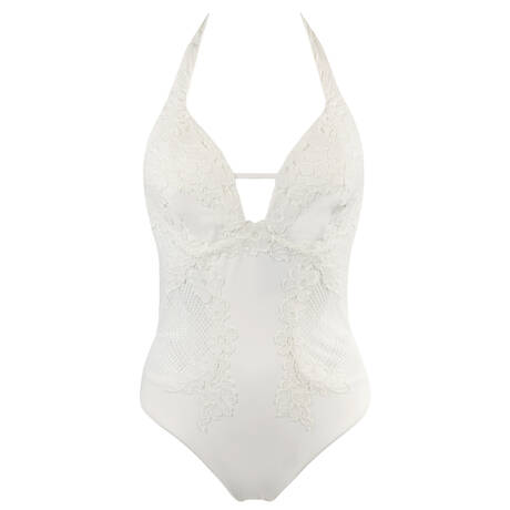 MARJOLAINE Wireless Plunge one-piece swimsuit Céleste Swim Nude