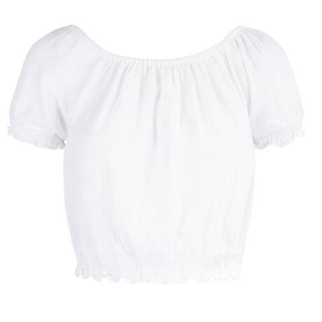 BANANA MOON Cotton Beach crop top Binky Tafalia White