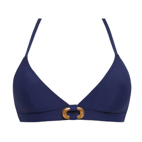 SIMONE PÉRÈLE Wireless Triangle bikini top Magnetic Marine