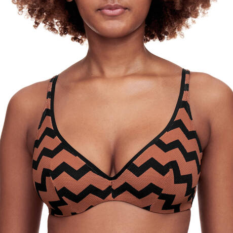 CHANTELLE Underwire Triangle bikini top Totem Hypnotic Earth