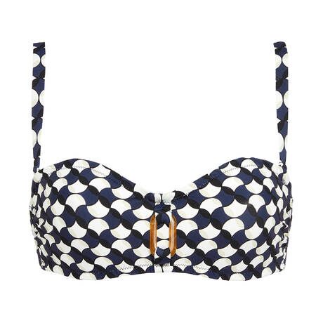 SIMONE PÉRÈLE Bandeau bikini top Magnetic Imprimé Salling