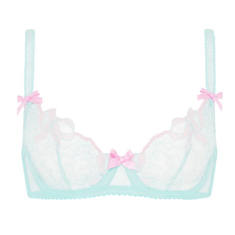 AGENT PROVOCATEUR Balconette bra Lisetta Mint&Baby Pink