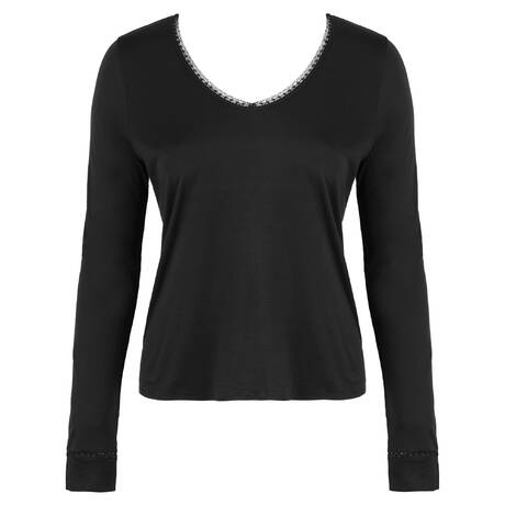 MAISON LEJABY Long-sleeved top Softness Black