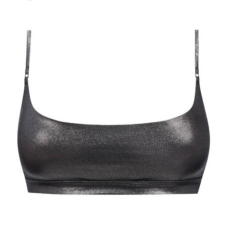MAISON CLOSE Bralette bikini top Splash Gris Métallique