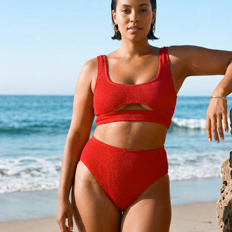 2 pieces set BOND-EYE Les basiques Baywatch Red Eco