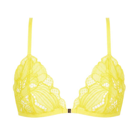 LIVY Soutien-gorge triangle ouverture frontale en dentelle Road Limelight