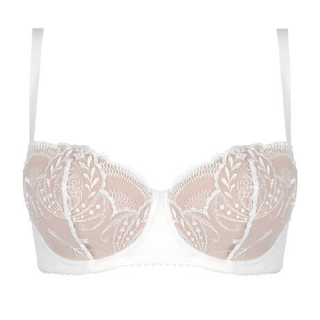 MAISON LEJABY Padded demi-cup bra Poésie Lys