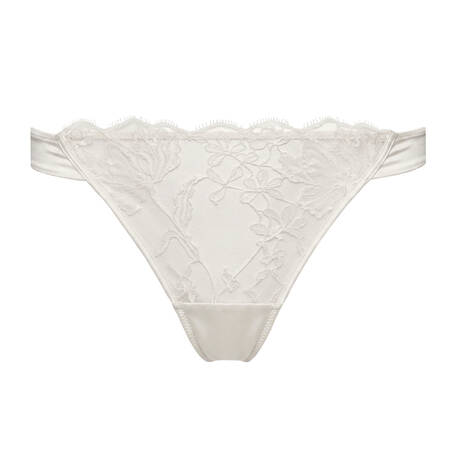 LIVY Tanga aus Seide und Spitze Dahlia Street Ivory