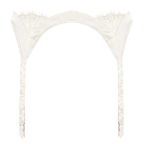 LIVY Strapsgürtel aus Seide und Spitze Burning Desire Ivory