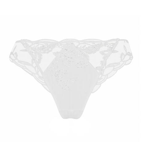 LISE CHARMEL Sequin brief Éclat Couture White