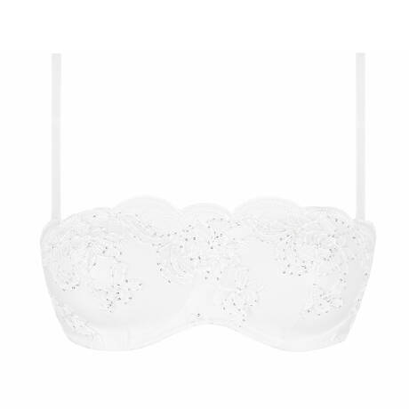 LISE CHARMEL Soutien-gorge bandeau coques Éclat Couture Blanc