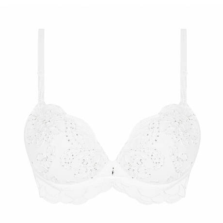 LISE CHARMEL Sequin padded bra Éclat Couture White