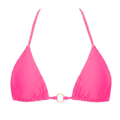 LULI FAMA Triangle bikini top Solar Pop Néon Pink