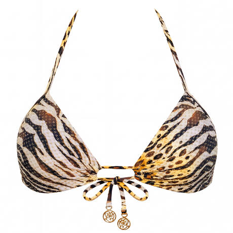 LULI FAMA Push-up bikini top Tigressa Multicolor