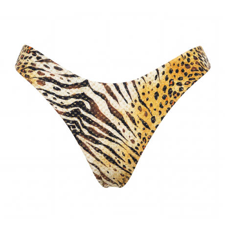 LULI FAMA High leg bikini bottom Tigressa Multicolor