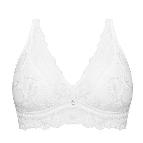 LOUISA BRACQ Wireless Triangle bra Joy White