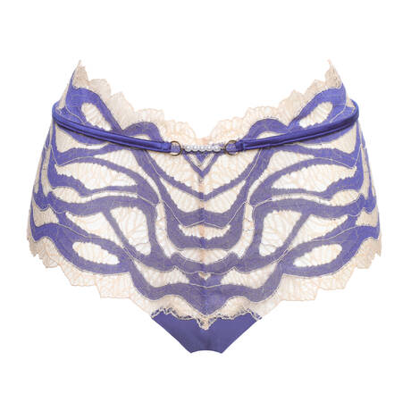 PRELUDE Lace High-waisted panty Storia d'Amore Bleu Lavande