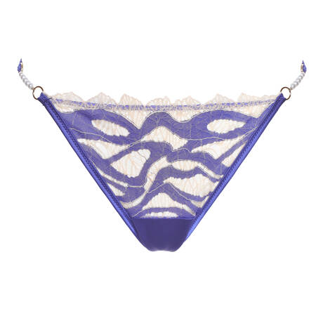 PRELUDE Slip brésilien en dentelle Storia d'Amore Bleu Lavande