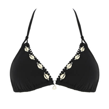 BANANA MOON Haut de maillot de bain triangle Yero Black Noir