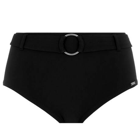 BANANA MOON High waisted bikini bottom Fima Black Black