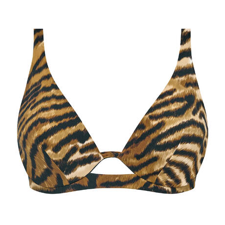 CHANTELLE Haut de maillot de bain triangle mono-armature Vita Tigre