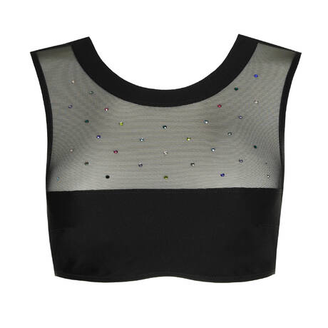 SARDA Crop top Tomorrowland x Sarda Black