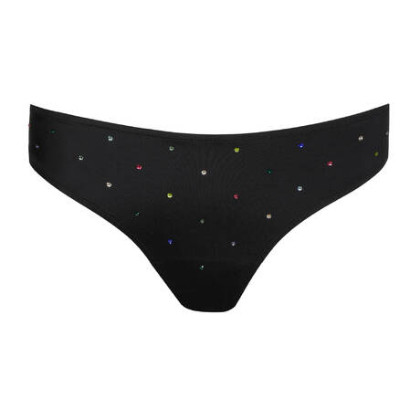 SARDA Bas de maillot de bain slip Tomorrowland x Sarda bain Black
