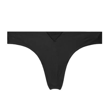 FLEUR DU MAL Brazilian brief Le Stretch Gloss Black