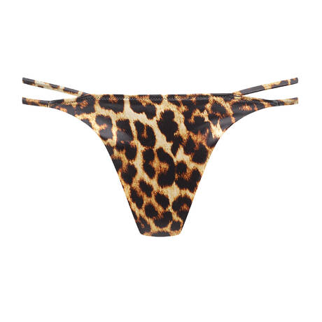 MAISON CLOSE Mini thong bikini bottom Safari Leopard