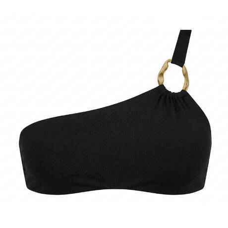 LULI FAMA Haut de maillot de bain bandeau Femme Allure Noir