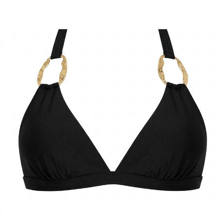 LULI FAMA Haut de maillot de bain triangle Femme Allure Noir