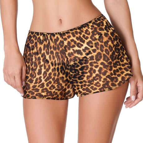 MAISON CLOSE Beach shorts Safari Leopard