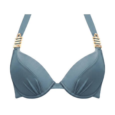 MARLIES DEKKERS Push-up bikini top Royal Navy Air Force Blue