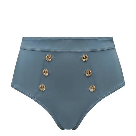 MARLIES DEKKERS High-waisted bikini bottom Royal Navy Air Force Blue