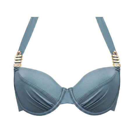 MARLIES DEKKERS Padded bikini top Royal Navy Air Force Blue
