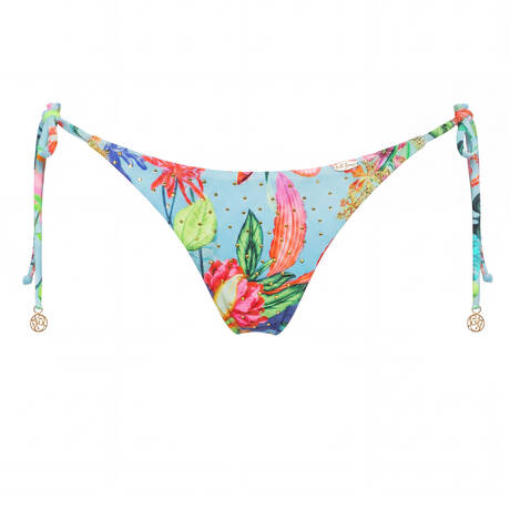 LULI FAMA Bas de maillot de bain brésilien lacets Ocean's Kiss Multicolor